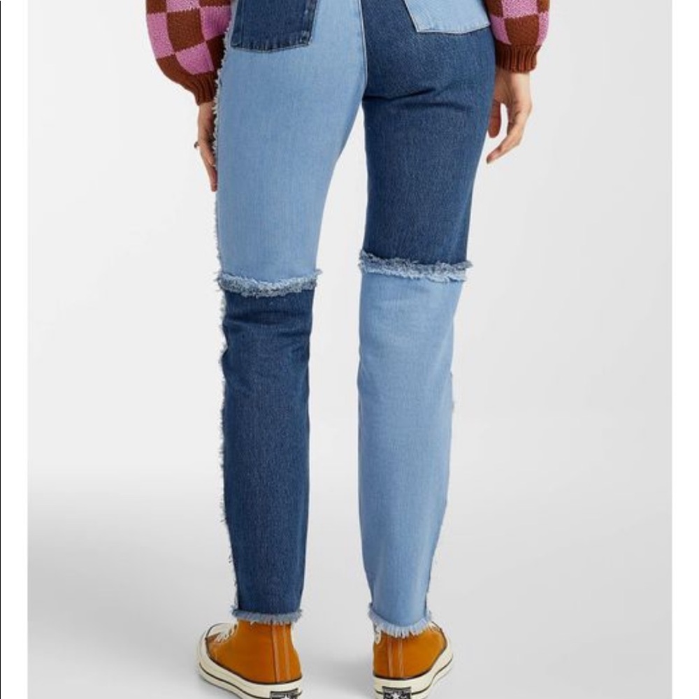 The Ragged Priest Patchwork Denim Jeans - Picture 3 of 3